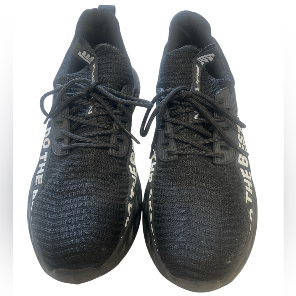 Furian Black Men's Steel-Toed Safety Shoes - Size 9.5 - Picture 2 of 7
